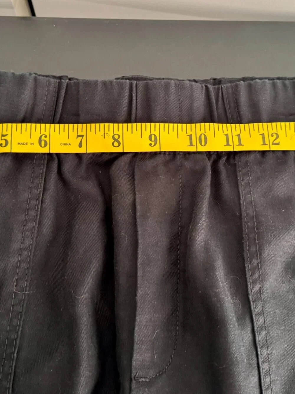 Banana Republic Linen Blend Black Crop Pants Women's Large